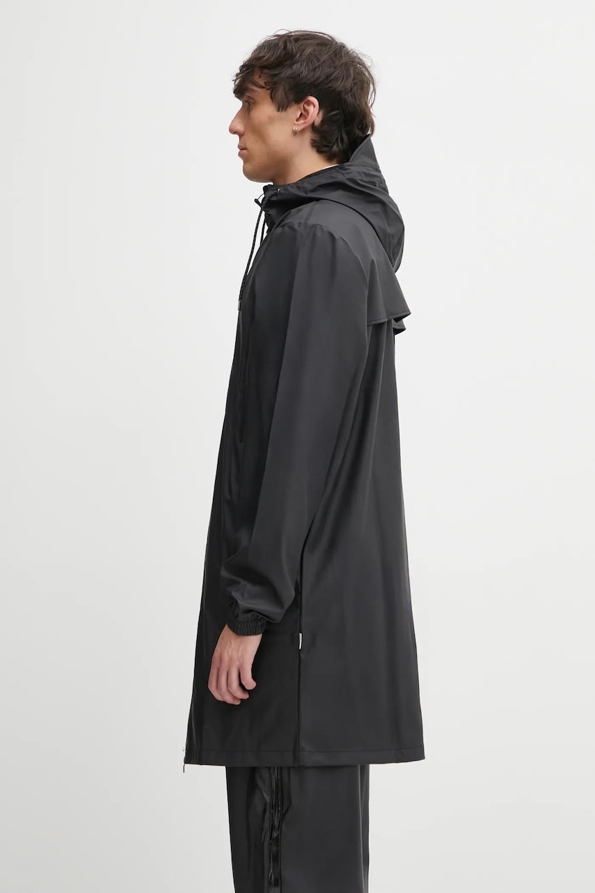 Vetrovka Rains Long Storm Breaker W3 Jacket Čierna | 12080.01, 1