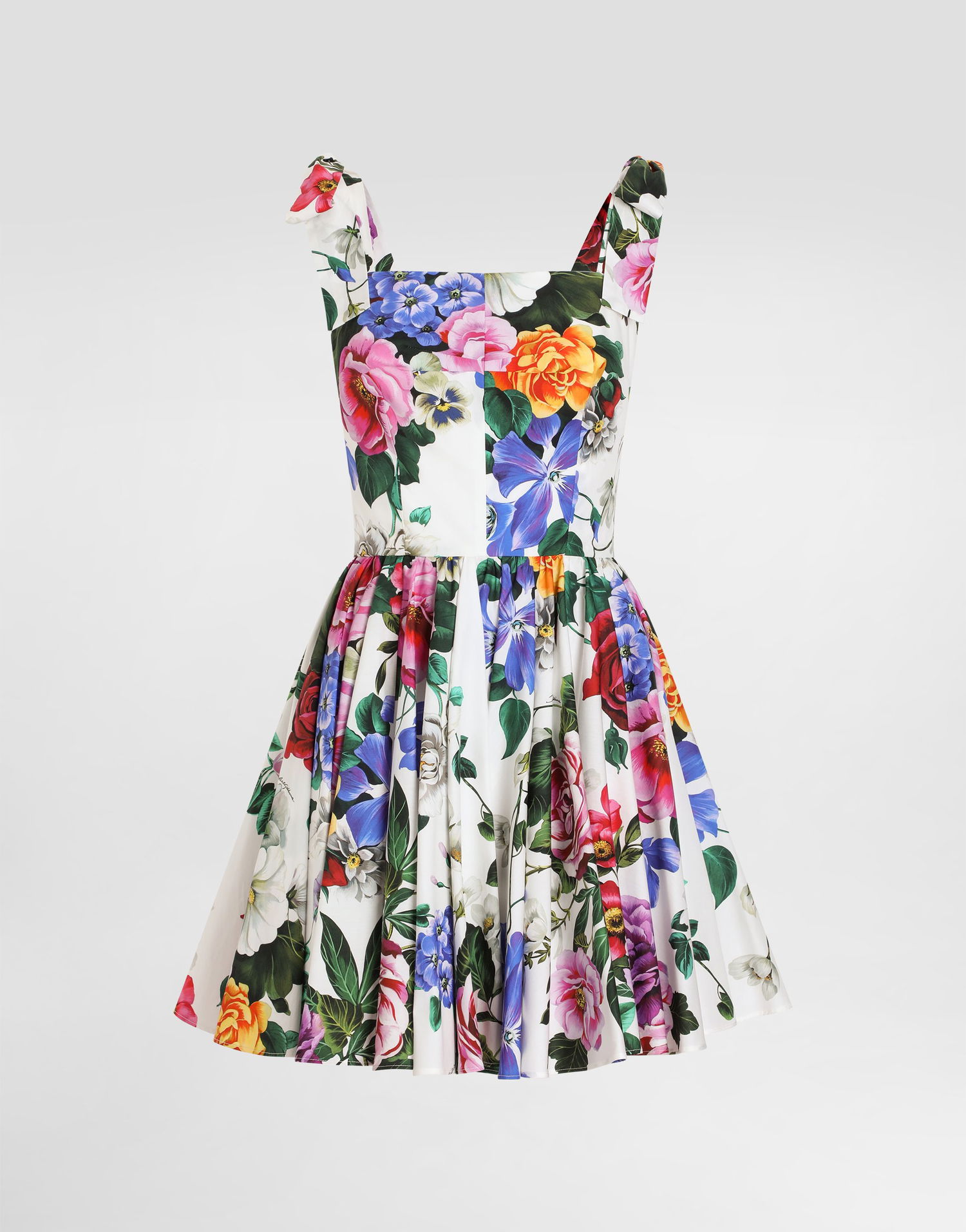 Šaty Dolce & Gabbana Dolce & Gabbana Rose-print Corset Pleated Dress Rôznofarebný | F6ZT2THS5S6HA5KT, 0