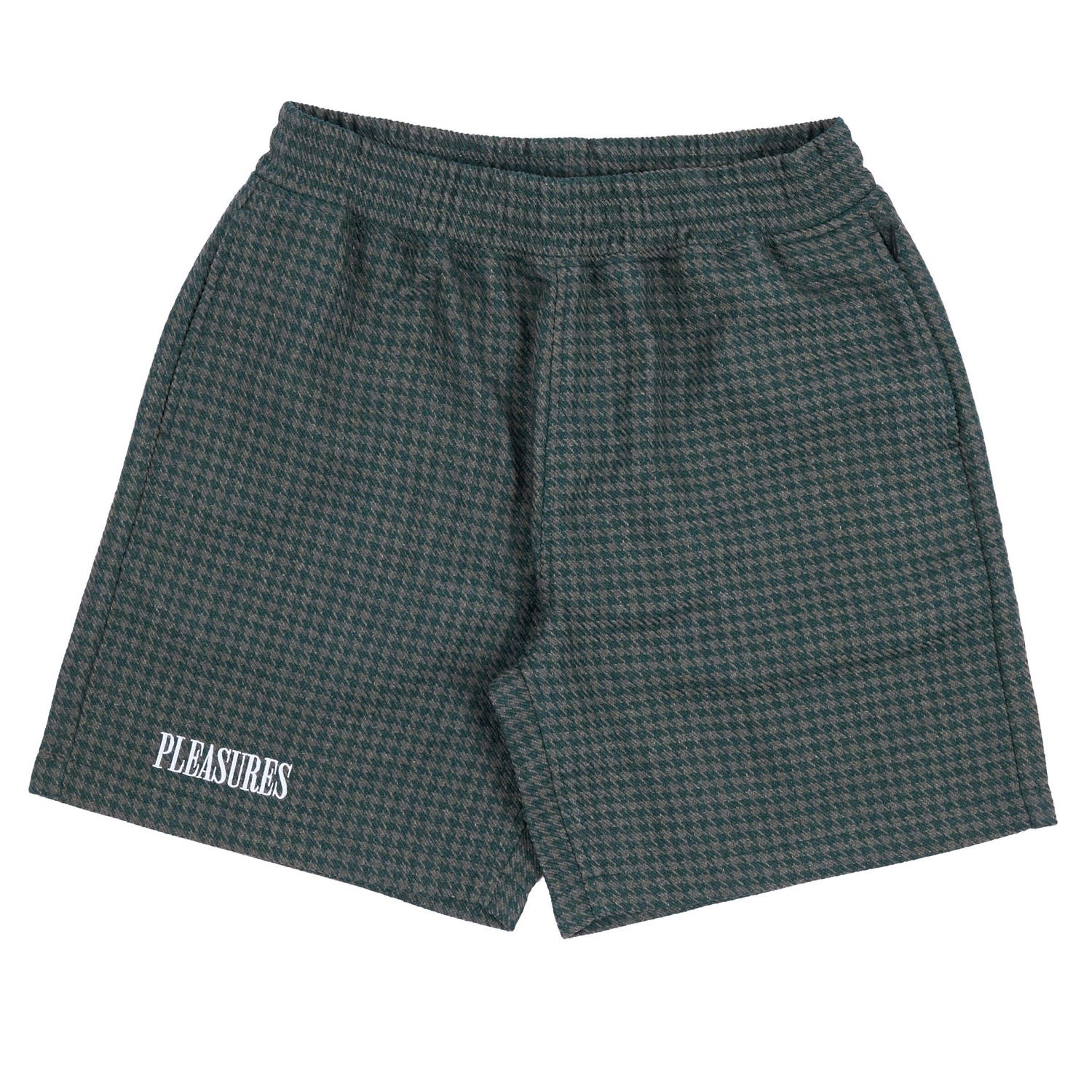 Šortky Pleasures Intercept Houndstooth Shorts Zelené | P23F007-FOREST GREEN, 1