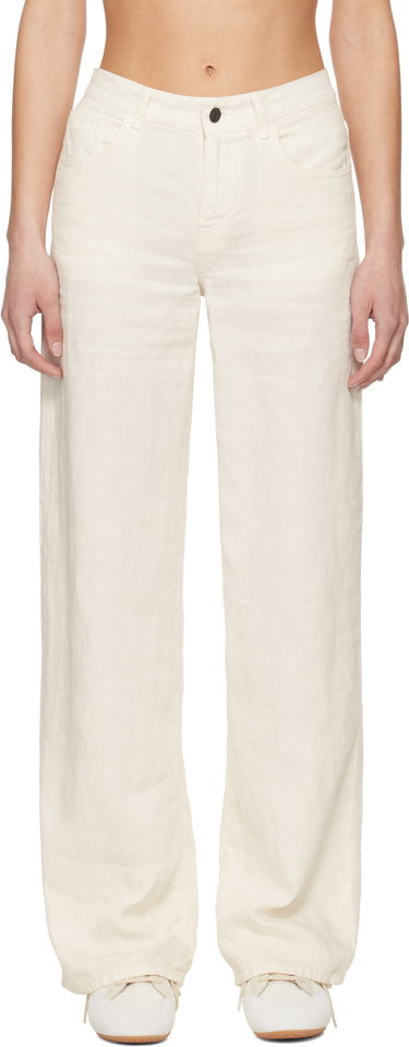 Nohavice The Row The Row Eglitta Wide-Leg Jeans Biela | 6525-W3654, 0