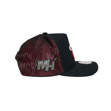 Šiltovka Mitchell & Ness Mitchell & Ness NBA Tremor Trucker Snapback Hat Miami Heat Čierna | HT11505-MHEBLCK, 4