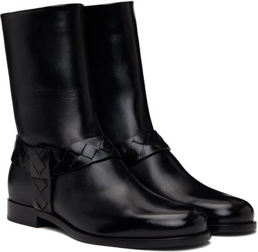 Oblečenie Bottega Veneta Bottega Veneta Achille Leather Boots Čierna | 816615V3H901000, 3