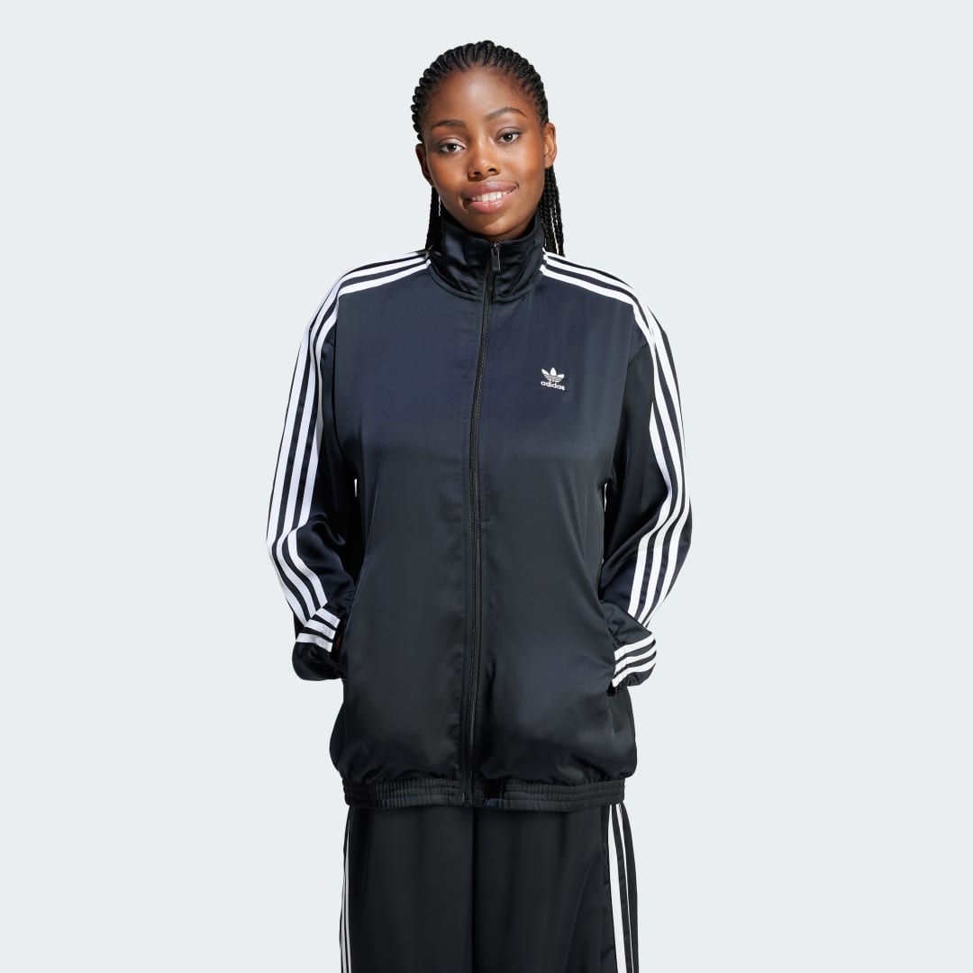 Bunda adidas Originals Loose Satin Jacket Šedá | IU2516, 1