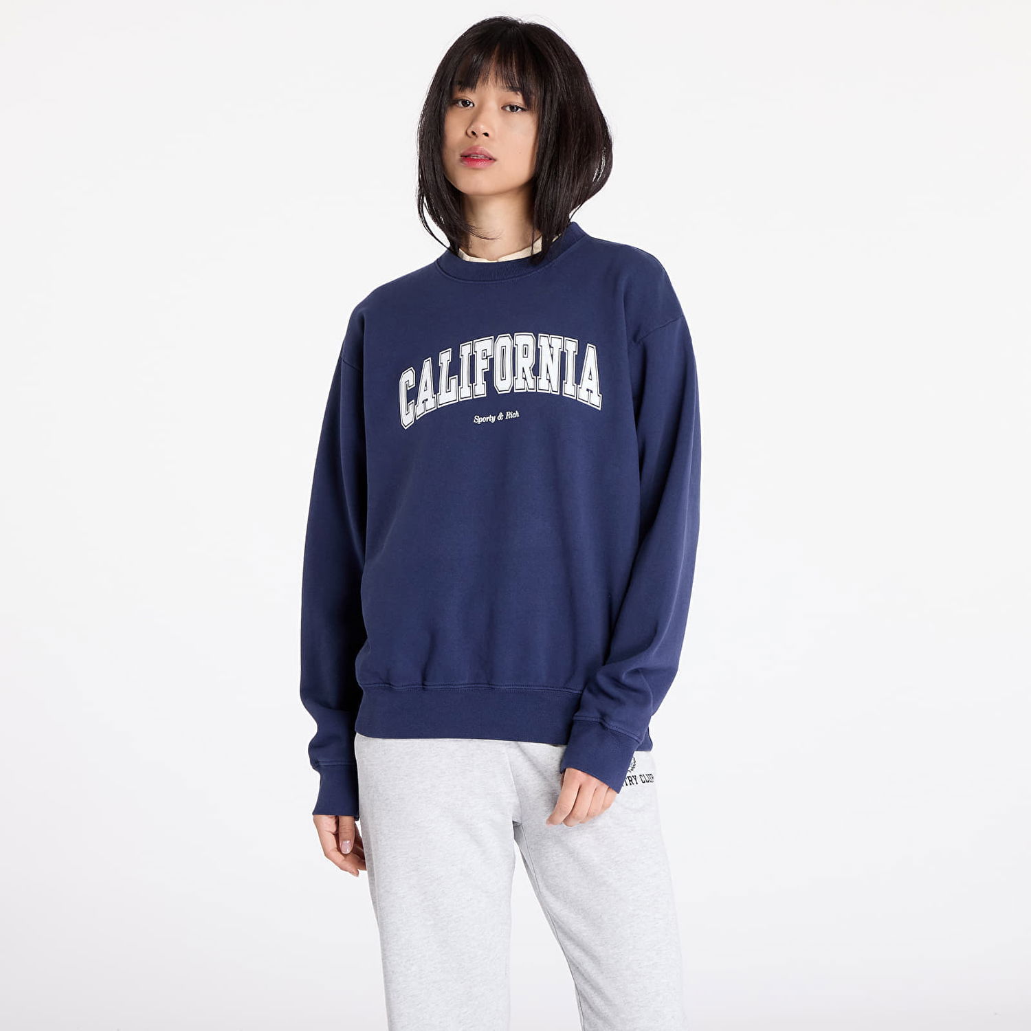 Mikina Sporty & Rich California Crewneck Sweatshirt Navy | ST071516501BL32, 1