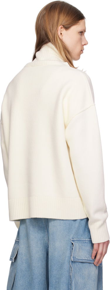 Sveter AMI Sweater Biela | BFUKS406.018, 2