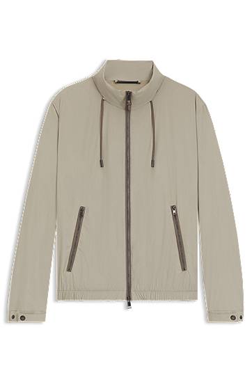 Vetrovka BOSS Packable Windbreaker Jacket Béžová | 50543510