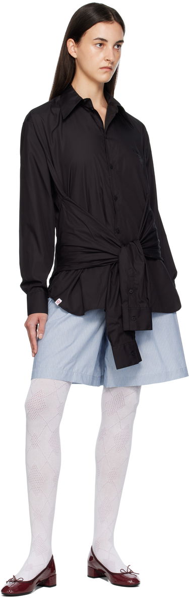 Košeľa Charles Jeffrey Loverboy Charles Jeffrey LOVERBOY Hug Tie-Waist Shirt Čierna | 52070401, 3