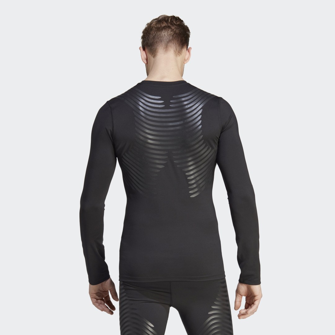 Tričko adidas Performance Techfit Control Training Long Sleeve Čierna | HS9814, 1