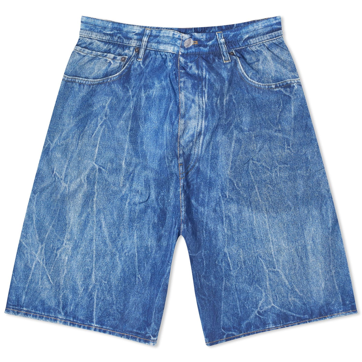 Plavky Balenciaga Denim Look Technical Fabric Swim Shorts Modrá | 771233-TQVC1-4108, 0