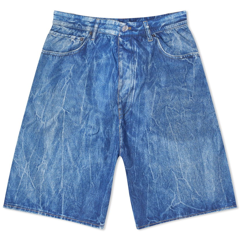 Plavky Balenciaga Denim Look Technical Fabric Swim Shorts Modrá | 771233-TQVC1-4108