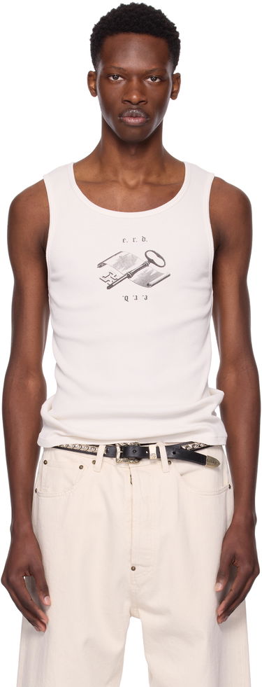 Tielko Enfants Riches Déprimés Enfants Riches Déprimés Academic Tank Top Biela | 010-839, 0