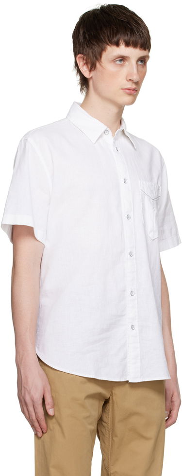 Košeľa rag & bone Rag & Bone Arrow Short Sleeve Shirt Biela | MBW23PA412CHML, 1