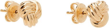Náušnice Bottega Veneta Bottega Veneta Intreccio Knot Gold Earrings Žltá | 838176 VAHU0, 1