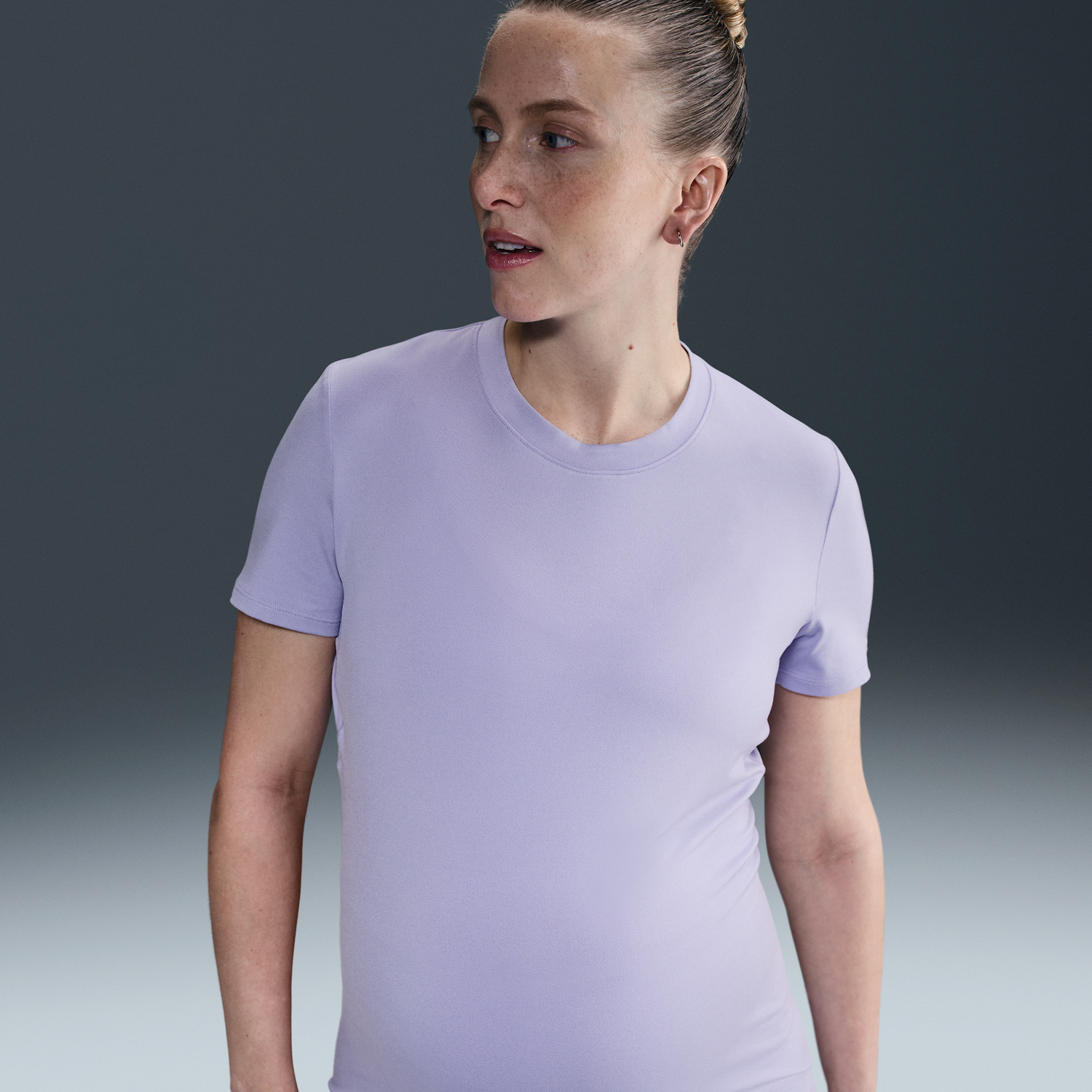 Šaty Nike Dri-FIT One Maternity Slim Short Sleeve T-Shirt Fialová | FN5001-533, 0