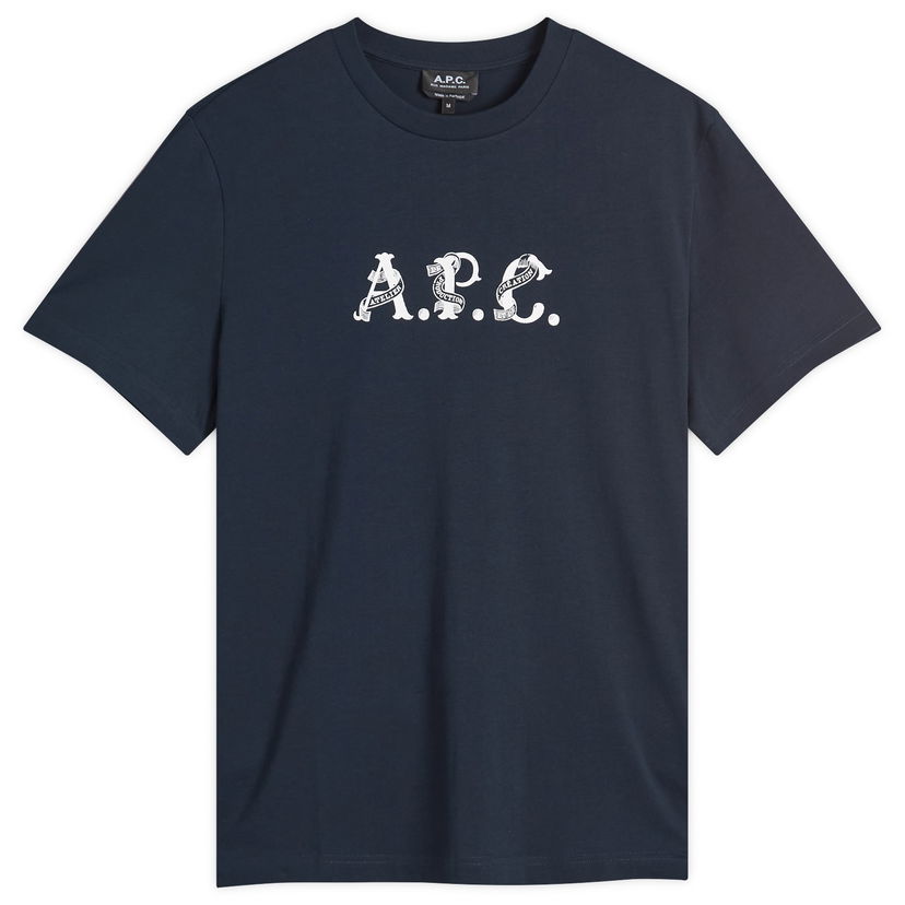 Tričko A.P.C. Hugo Graphic Logo T-Shirt Navy | COHGS-M26543-IAK