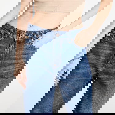 Džínsy CALVIN KLEIN Signature 90S Straight Jeans Modrá | LV047D728G YY9, 4