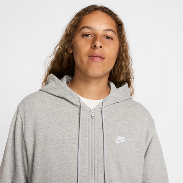 Mikina Nike Nike Club Fleece Full-Zip Hoodie Šedá | FN3884-063, 4