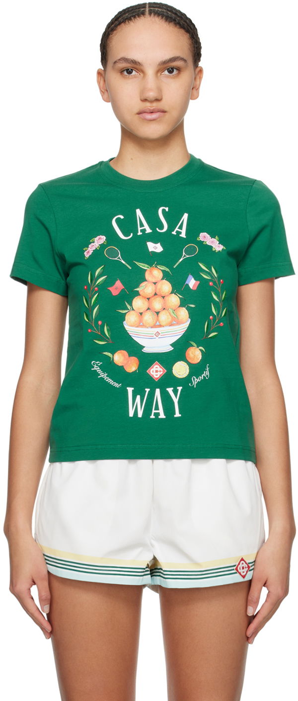 Tričko Casablanca 'Casa Way' T-Shirt Zelené | WPS24-JTS-020-02, 0