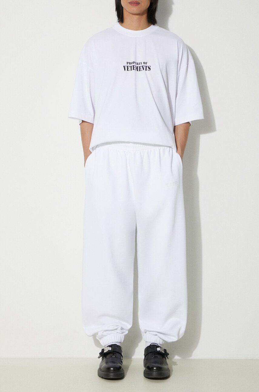 Tričko VETEMENTS VETEMENTS Logo Sweatpants Biela | UE64SP600W, 1