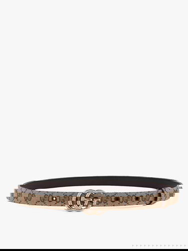 Opasok Gucci Gucci Supreme Canvas Belt with Double G Buckle Béžová | 409417KAAAM9742, 0