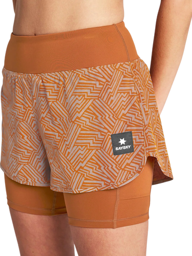 Šortky Saysky Reflective Pace 2 in 1 Shorts 3" Oranžová | owrsh23c1051-owrsh23c1051, 0