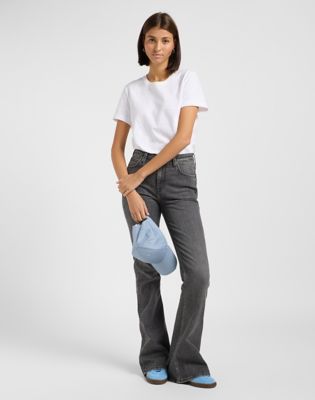 Džínsy Lee Lee Breese Faded Paint Flare Jeans Size 33x33 Šedá | 112363801, 1