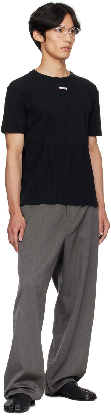 Tričko Maison Margiela Ribbed T-shirt Čierna | S67GC0041 S24430, 3