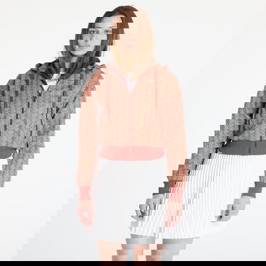 Mikina Lacoste Lacoste Jacquard Cropped Hoodie Oranžová | SF7606 GTI, 0