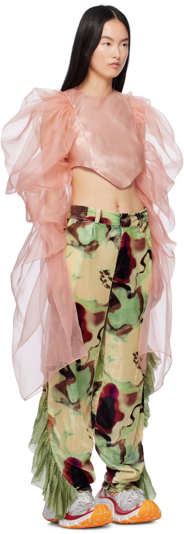 Crop Top Collina Strada Collina Strada Simone Puff Sleeve Blouse Ružová | XX3029, 1