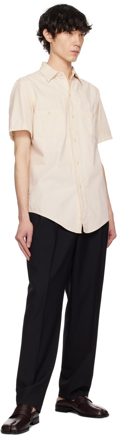 Košeľa Maison Margiela Maison Margiela Chambray Short Sleeve Shirt Béžová | S50DR0010 M30022, 3