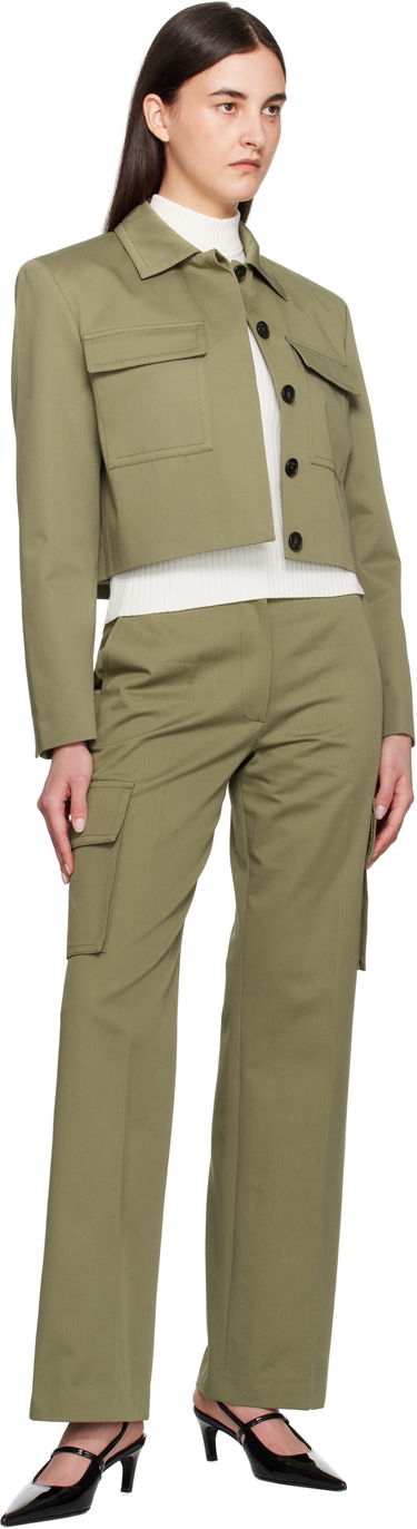 Bunda Anine Bing Anine Bing Dayton Cropped Military Jacket Zelené | A-01-11150-AYG3, 3
