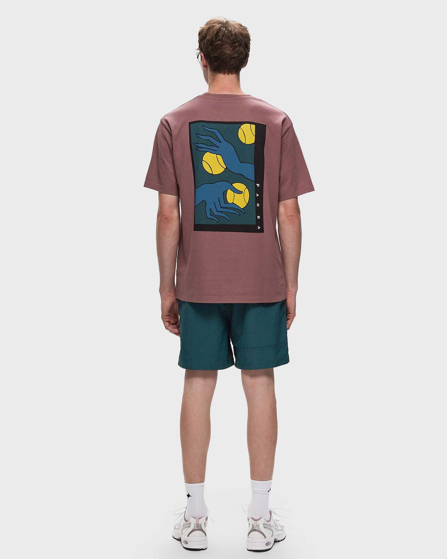 Tričko By Parra Ball Catcher Graphic T-Shirt Fialová | 52106, 1