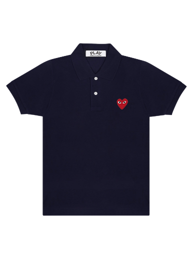 Polo tričko Comme des Garçons PLAY Emblem Polo Tee Navy | AZ T005 051 2
