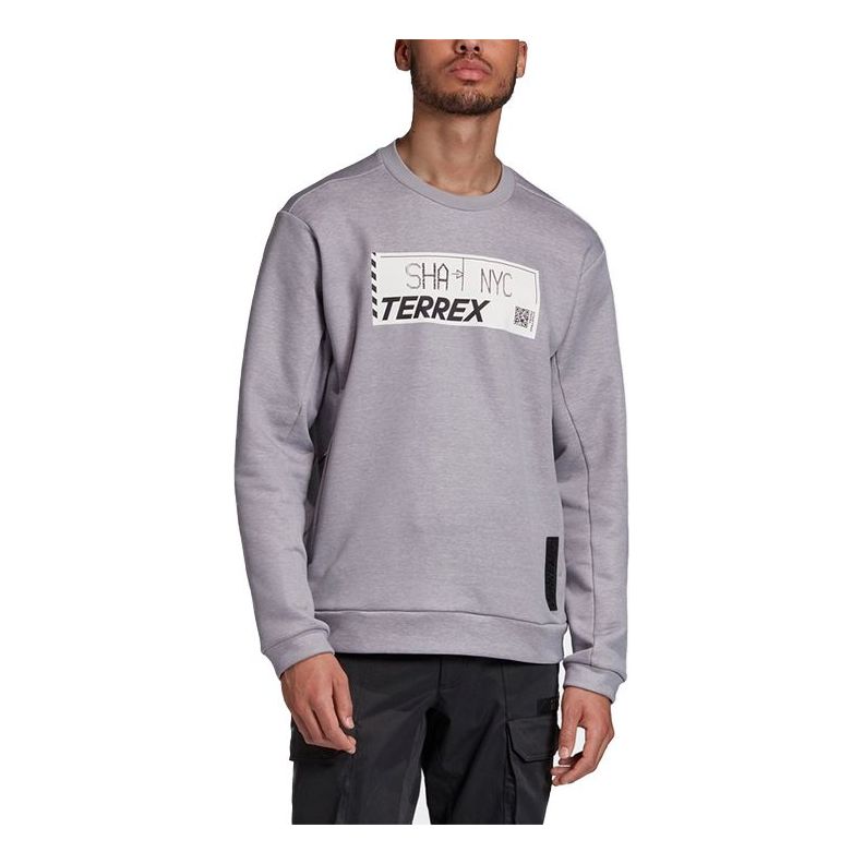 Mikina adidas Performance Terrex Outdoor Pullover Šedá | GF0040, 0
