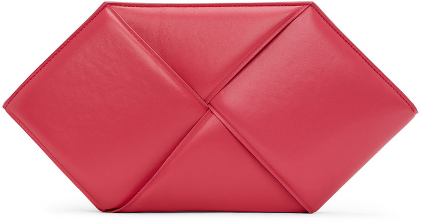 Kabelka Bottega Veneta Pouch Hexagonal Ružová | 639955 VCQR2