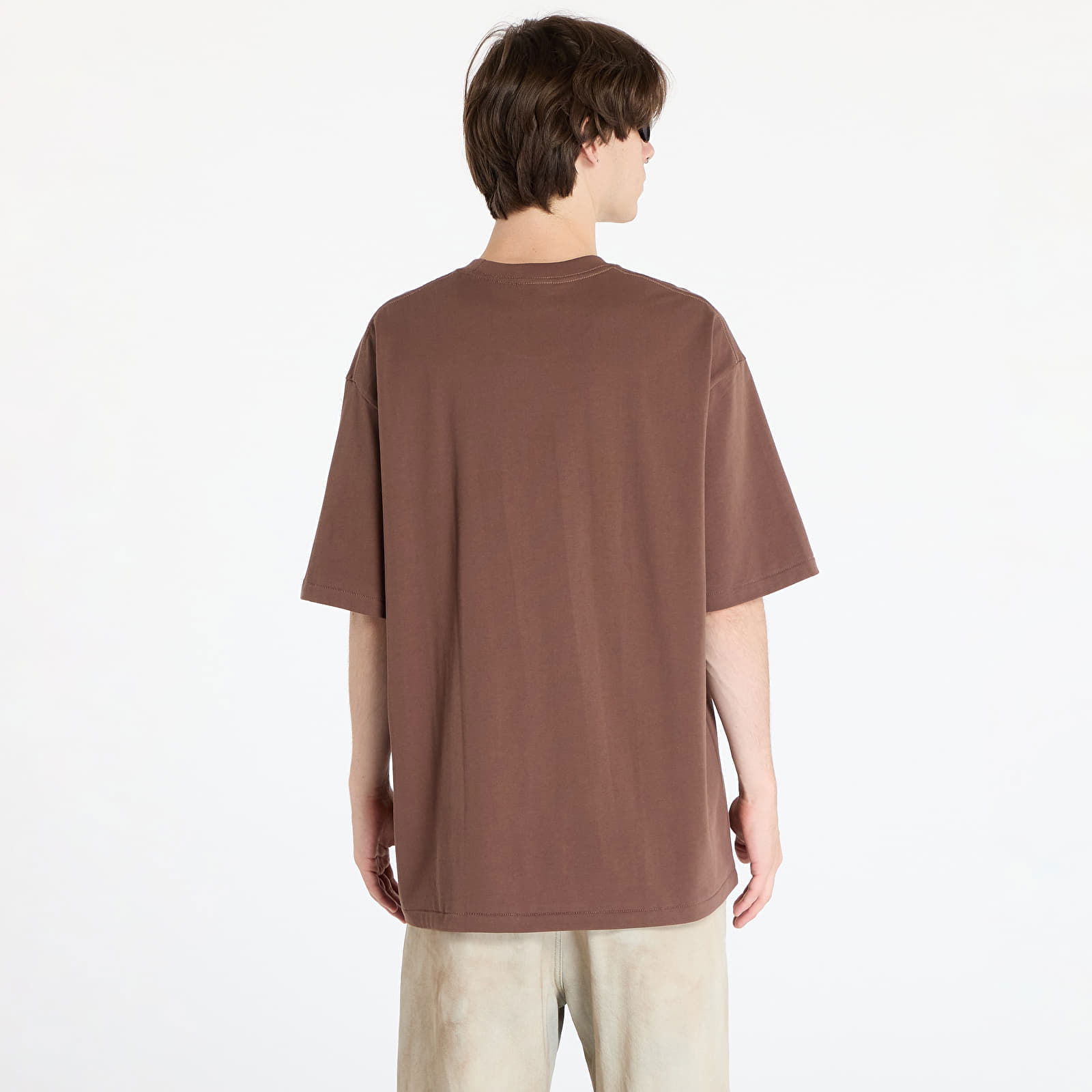 A BATHING APE Sta Houndstooth By Bathing Ape Relaxed Fit Tee M Brown M