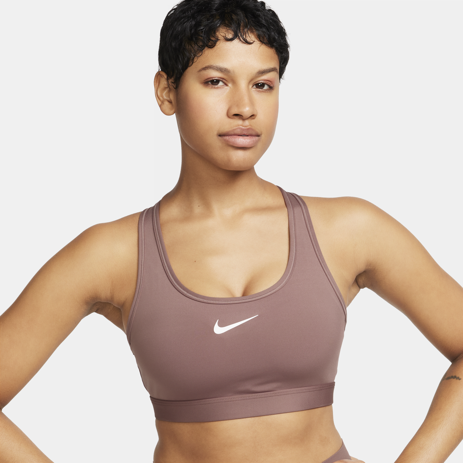 Podprsenka Nike Swoosh Medium Support Padded Sports Bra Ružová | DX6821-208, 1