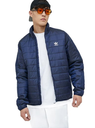 Prešívaná bunda adidas Originals Padded Stand Collar Puffer Jacket Navy | HL9215