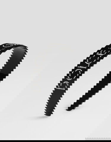 Opasok Dolce & Gabbana Dolce & Gabbana Crystal Embellished PVC Hairband Čierna | WHR2J2W1111N0000, 3