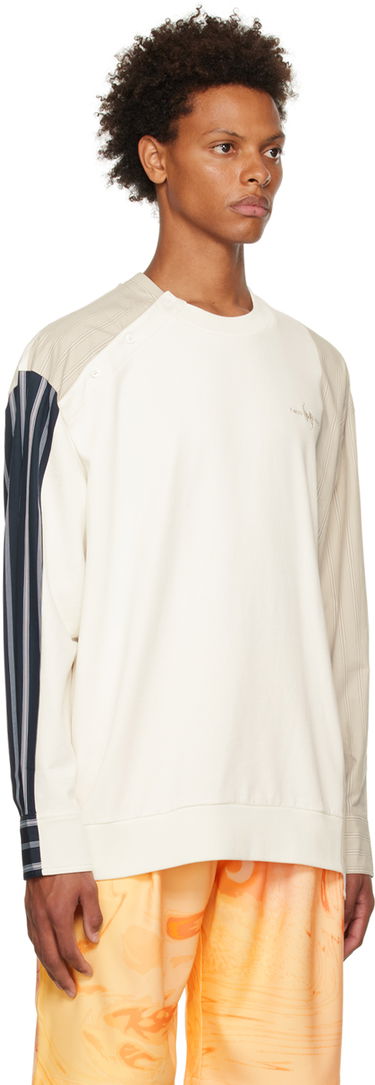 Mikina Feng Chen Wang Feng Chen Wang Paneled Sweatshirt Biela | FMF14SS03, 1