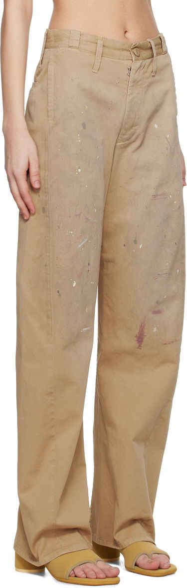 Cargo nohavice Maison Margiela MM6 Maison Margiela Tailored Painter Trousers Béžová | S62KB0230 M35435, 1