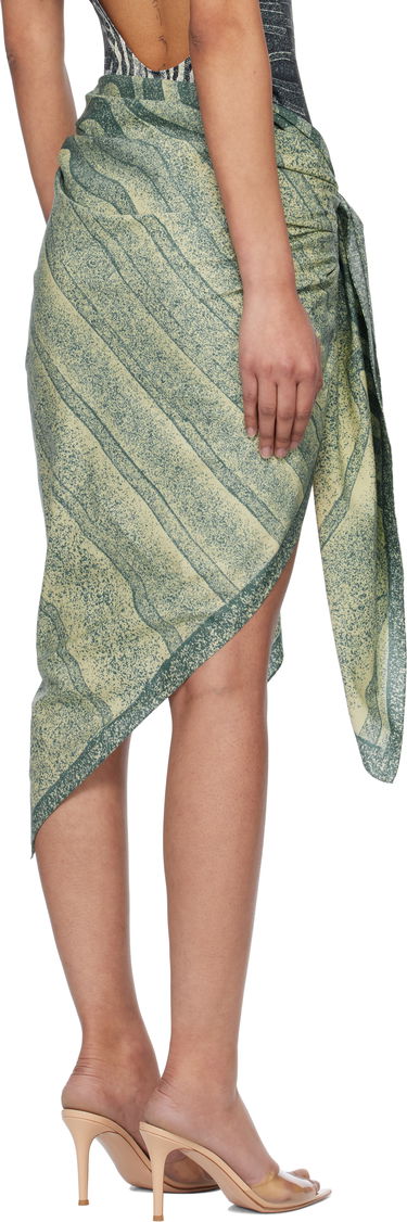 Sukňa Jean Paul Gaultier Jean Paul Gaultier 'The Spirale' Sarong Zelené | 25/34-U-JU175-C596-0351, 2