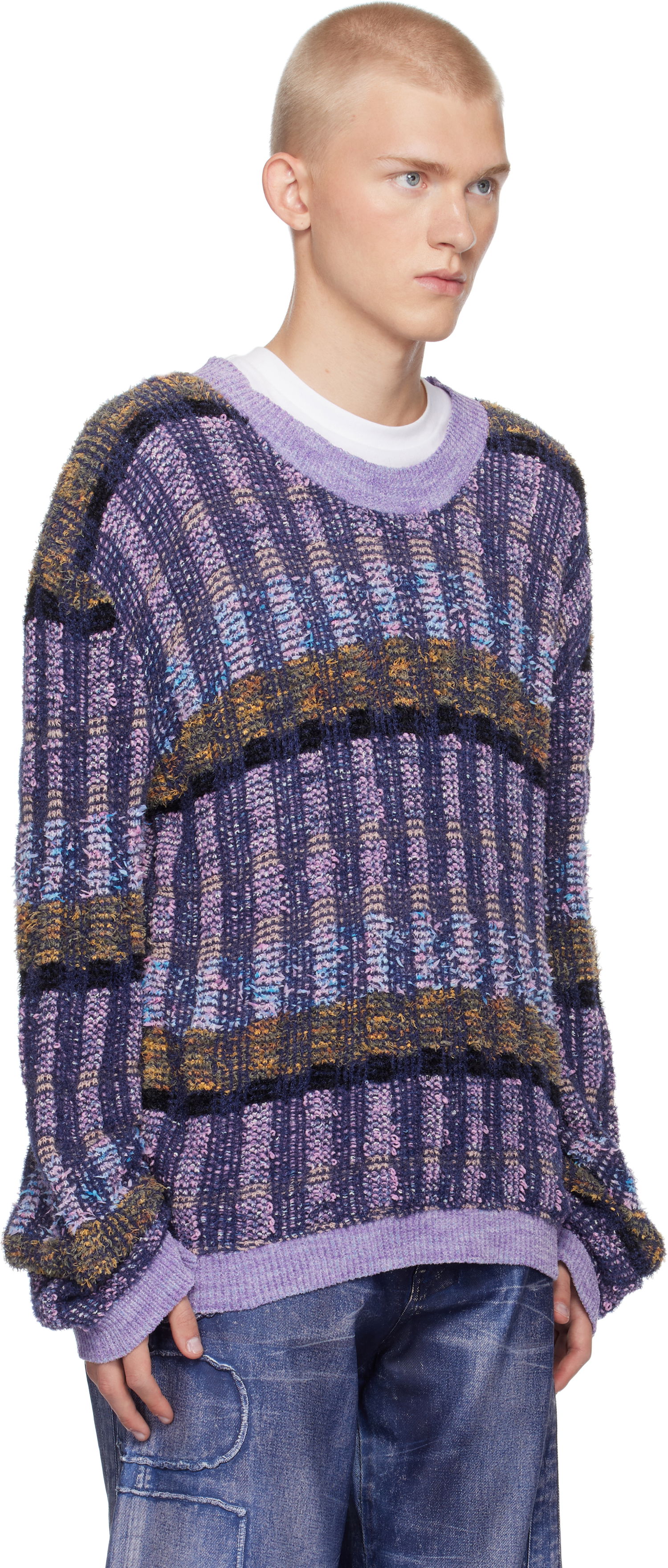 Sveter Collina Strada Collina Strada Vitelli Edition Knit Sweater Fialová | XXV3279, 1