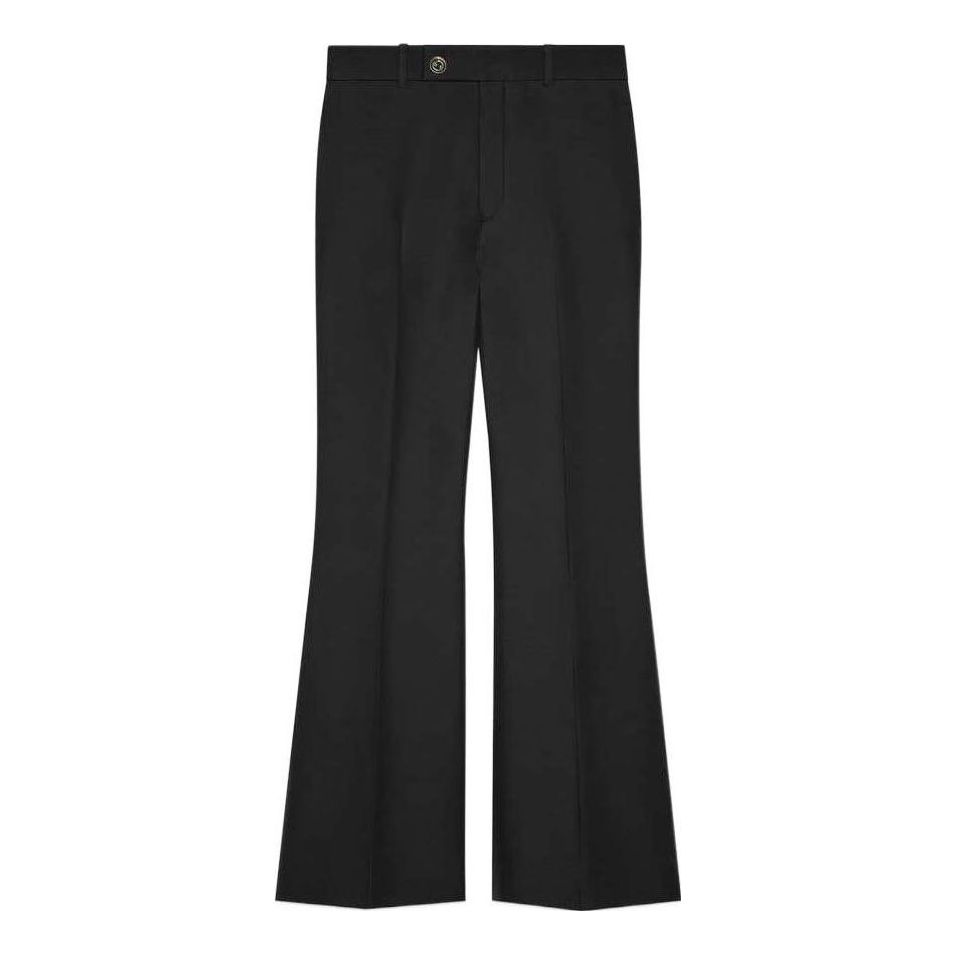 Nohavice Gucci Wool Silk Cropped Flare Pants Čierna | 632964-ZAD88-1000, 0