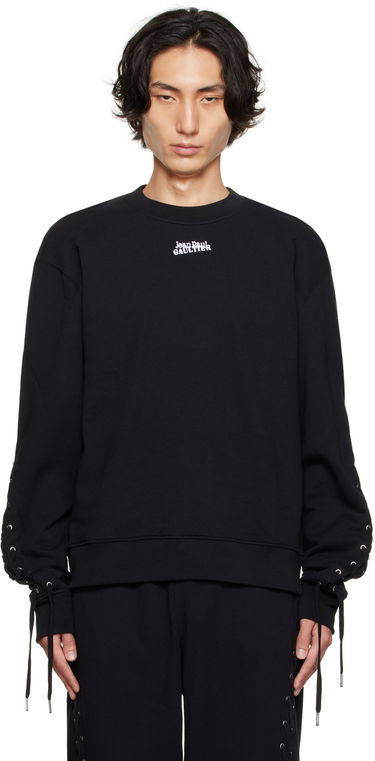 Mikina Jean Paul Gaultier Gaultier The Lace-Up Sweatshirt Čierna | 23/12-U-SW024B-J033-00, 0
