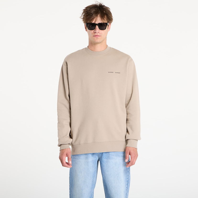 Mikina Samsoe Samsoe Samsøe Samsøe Norsbro Crew Neck Sweatshirt Béžová | M00018103_170205TCX