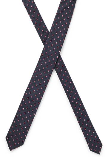 Doplnky BOSS Jacquard Silk Tie Navy | 50545460, 1
