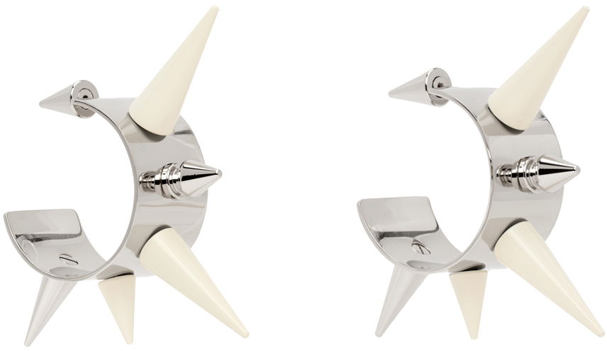 Náušnice Acne Studios Silver Spike Earrings Metalická | C50365-, 1