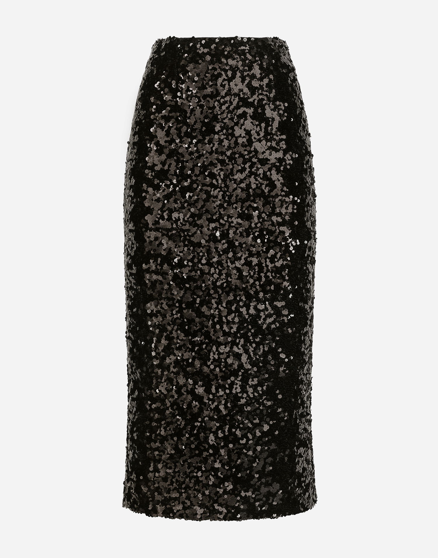 Sukňa Dolce & Gabbana Sequined Calf-Length Skirt Čierna | F4CRGTHLMZMN0000, 0