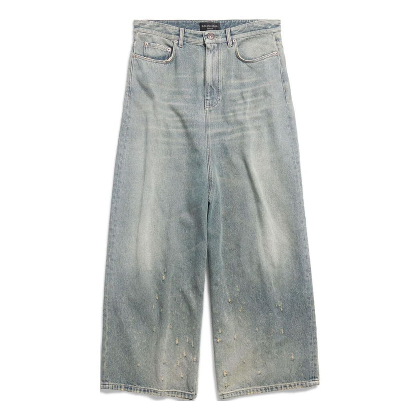 Džínsy Balenciaga Low Crotch Denim Jeans Modrá | 706652TJW952204